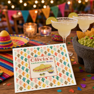 Custom Mexican Fiesta Bachelorette Party  Napkin