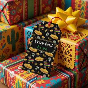 Custom Mexican Fiesta & Día de Muertos  Gift Tags