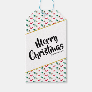 Custom MEXICO Flag Christmas Gift Tags