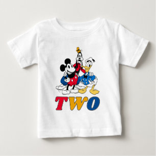 Custom Mickey and Friends 2nd Birthday Boy Baby T-Shirt
