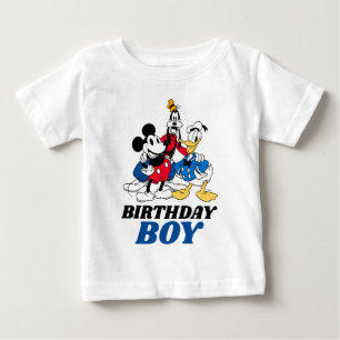 Custom Mickey and Friends Birthday Boy Baby T-Shirt