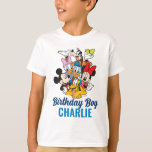 Custom Mickey & Friends | Birthday Boy - Family T-Shirt<br><div class="desc">Going on a Disney family vacation for your Birthday? Customize these Disney shirts for the whole family by adding your name or custom text.</div>
