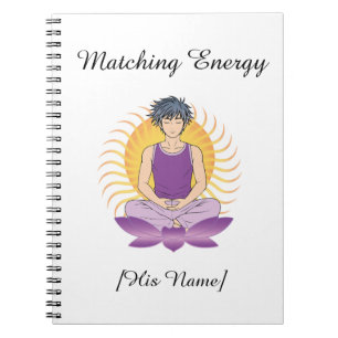 Custom Mindful Notebook for Him   Name & Text