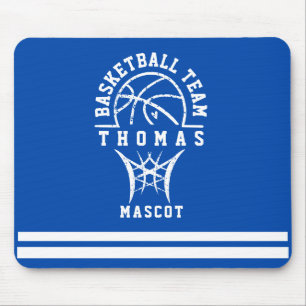Custom Mini Basketball Hoop with Player Name Mouse Pad