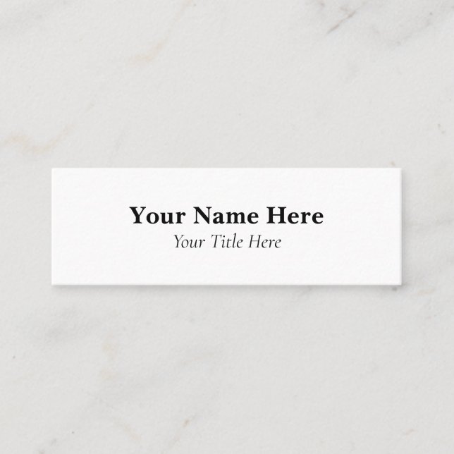 Custom Mini Business Card (Front)