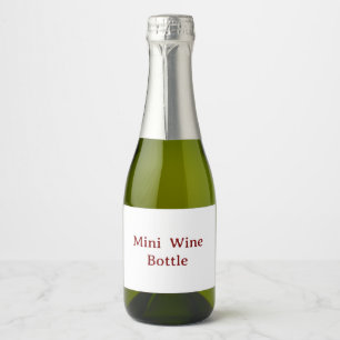 custom Mini Sparkling Wine Bottle Label
