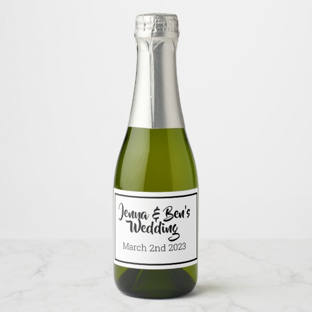 Custom MIni Sparkling Wine label (Front)