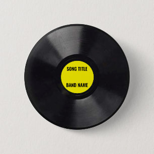 Custom Mini Vinyl LP Button