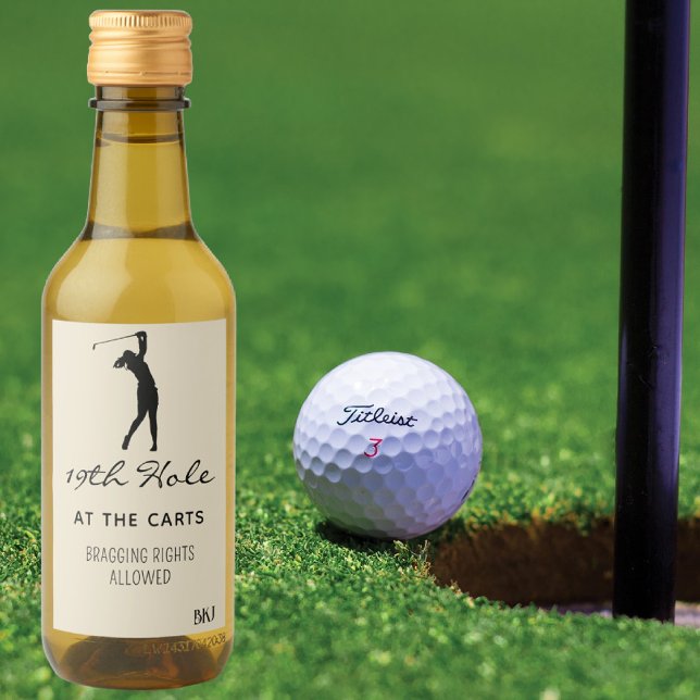 Custom Mini Wine 19th Hole (10) Golf Mini Label (Creator Uploaded)