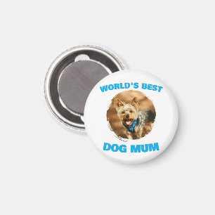 Custom Minimal Best Dog Cat Mom Mum Pet Cute Gift Magnet