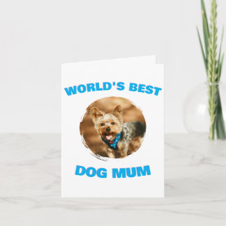 Custom Minimal Best Dog Cat Mom Mum Pet Cute Gift Note Card