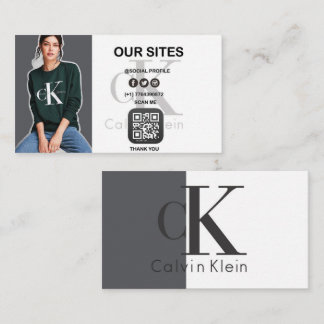 custom Minimal Business Card with QR Code – Modern