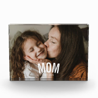 Custom Minimal Modern Mom Established Photo  Block