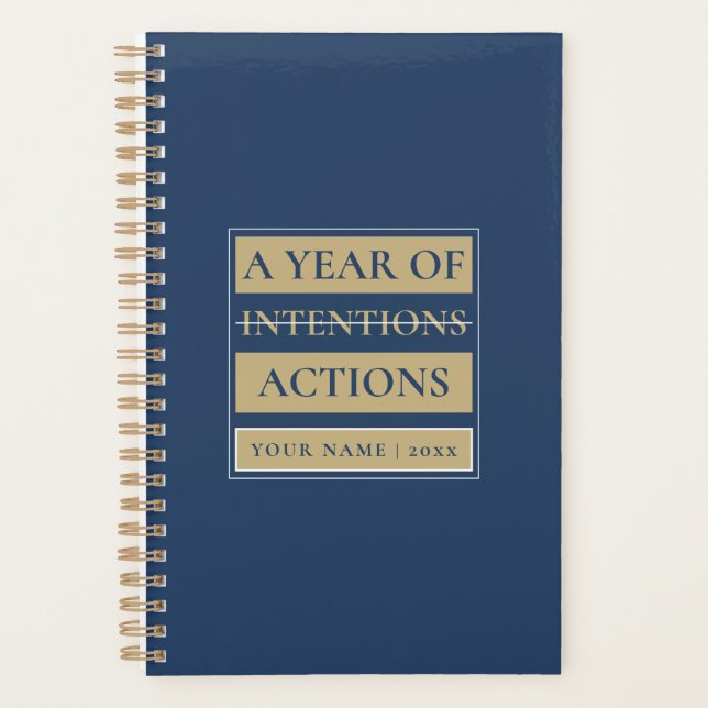 Custom Minimal Planner with Name, Year & Title (Front)