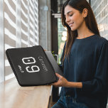 Custom Minimalist American Athlete Monochromatic Laptop Sleeve<br><div class="desc">Protect your tech in style with this professional laptop sleeve featuring a high-contrast black and white "Team USA" design. This durable, padded cover is designed to shield your computer from daily bumps and scratches, featuring a secure zippered top for easy access. The striking monochromatic exterior is fully personalizable with your...</div>