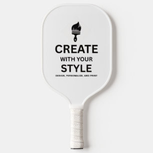 Custom Minimalist Company Brand Promo Pickleball Paddle