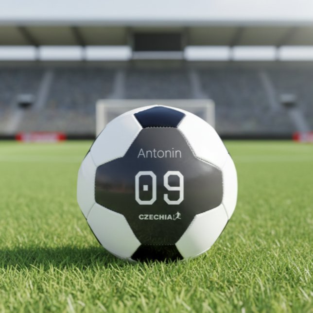Custom Minimalist Czech National Athlete  Soccer Ball (Creator Uploaded)