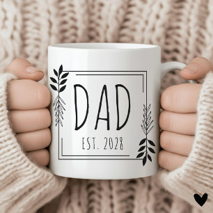 Custom Minimalist Dad Mug for Father's Day Gift