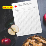 Custom Minimalist Gluten Free Recipes Notepad<br><div class="desc">A minimalist notepad for gluten free recipes.</div>