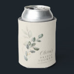 Custom Minimalist Gold Greenery Bridal Shower Can Cooler<br><div class="desc">Minimalist Gold Greenery Bridal Shower Custom Can Coolers</div>