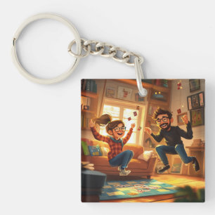Custom Minimalist Modern Chic Personalized photo Keychain