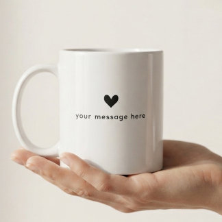 Custom Minimalist Mom Dad Grandma Grandpa Birthday Coffee Mug