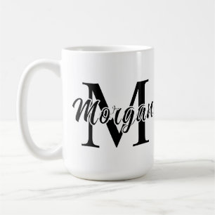 Custom Minimalist Name Design Personalized Modern Coffee Mug
