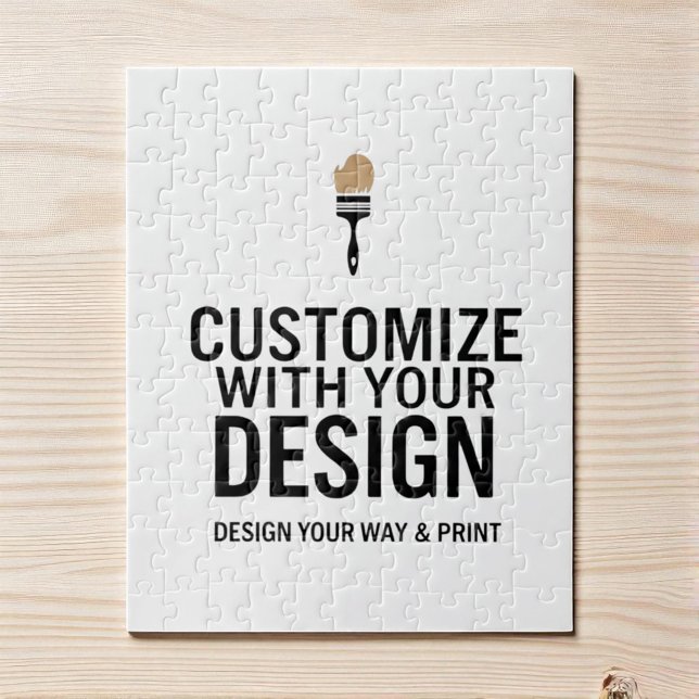 Custom Minimalist Personalized Company Branded  Jigsaw Puzzle (Creator Uploaded)