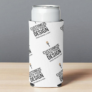 Custom Minimalist Personalized Company Branded Seltzer Can Cooler