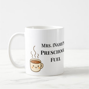 Custom Minimalist Preschool Teacher Coffee Mug