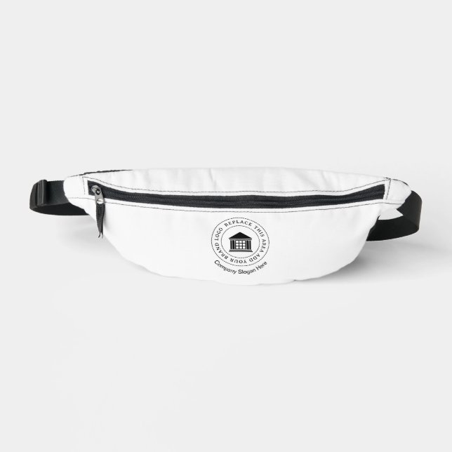 Custom Minimalist Simple Business Logo Promotional Fanny Pack (Front)