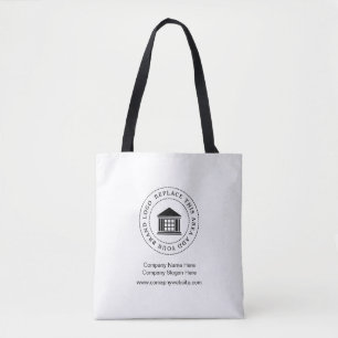 Custom Minimalist Simple Business Logo Promotional Tote Bag