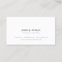 Custom Minimalist Simple Modern Elegant Template