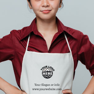 Custom Minimalist simple Promotional Business Logo Standard Apron
