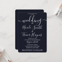 Custom Minimalist Solid Colour Wedding