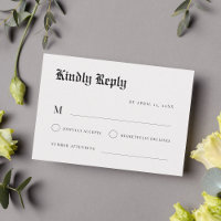 Custom Minimalist Vintage Newspaper Style Wedding