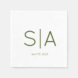 Custom Minimalistic Cocktail Napkins