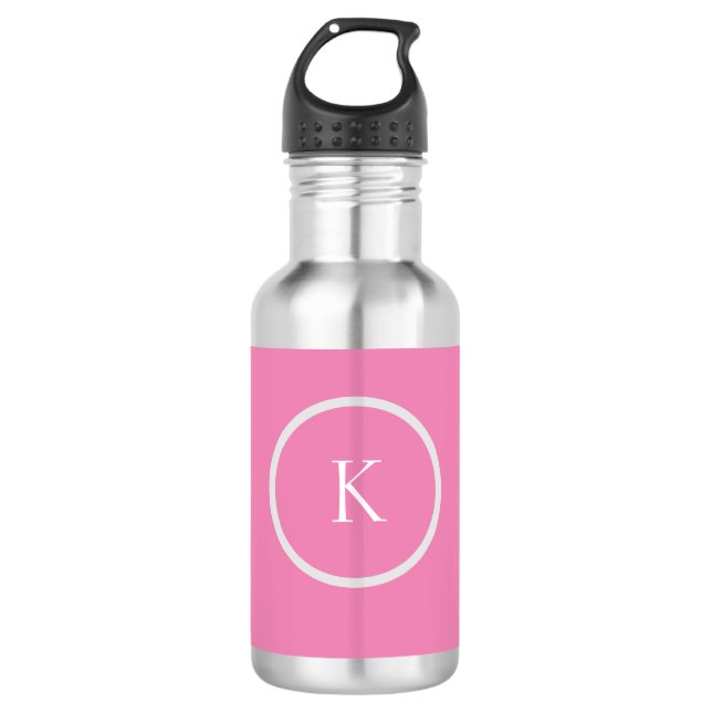 Custom minimalistic monogram 710 ml water bottle (Front)