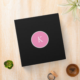Custom minimalistic monogram binder