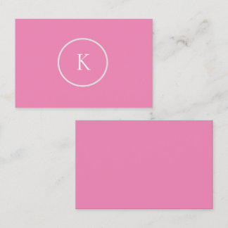 Custom minimalistic monogram business card