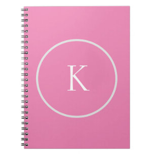 Custom minimalistic monogram notebook