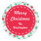 Custom Mint Green Custom Retro Holiday Stickers