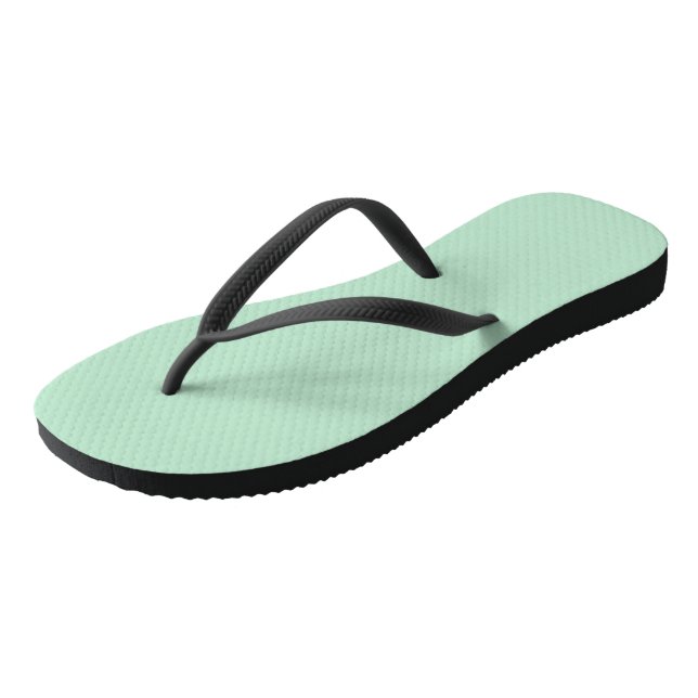 Custom Mint Green Flip Flops for Men (Angled)