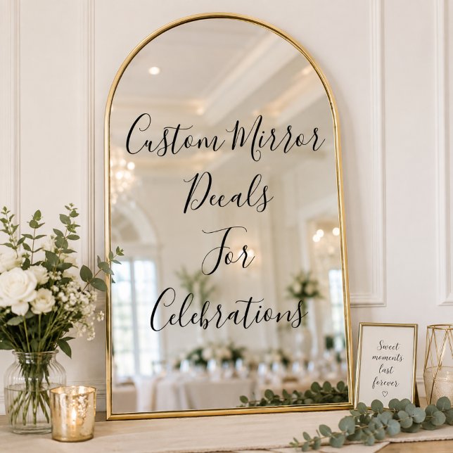 Custom Mirror Decal – Personalized Wedding Decal  (Creator Uploaded)