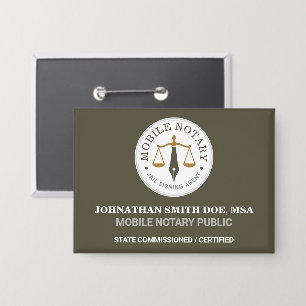 Custom Mobile Notary Legal Signing Khaki Gold