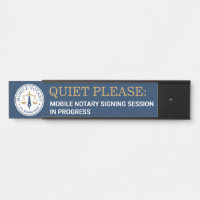 Custom Mobile Notary Legal Signing Navy Gold Slide