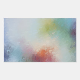 Custom Modern Abstract Art Colourful Blank Templat Sticker