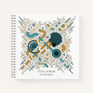 Custom Modern Abstract Art Notebook