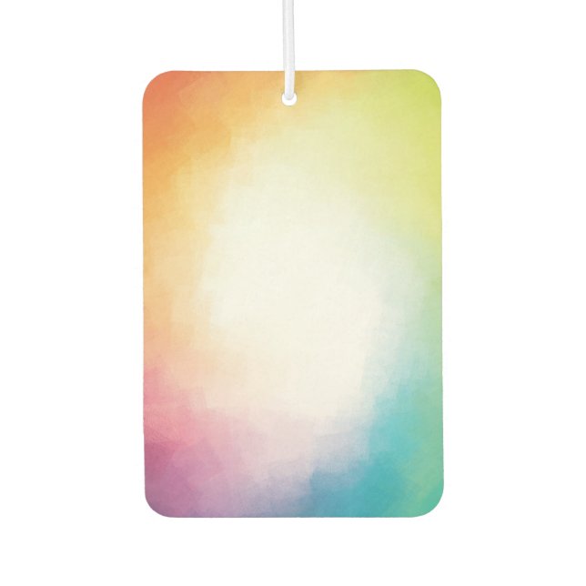 Custom Modern Abstract Art Pink Red Blue Green Air Freshener (Front)