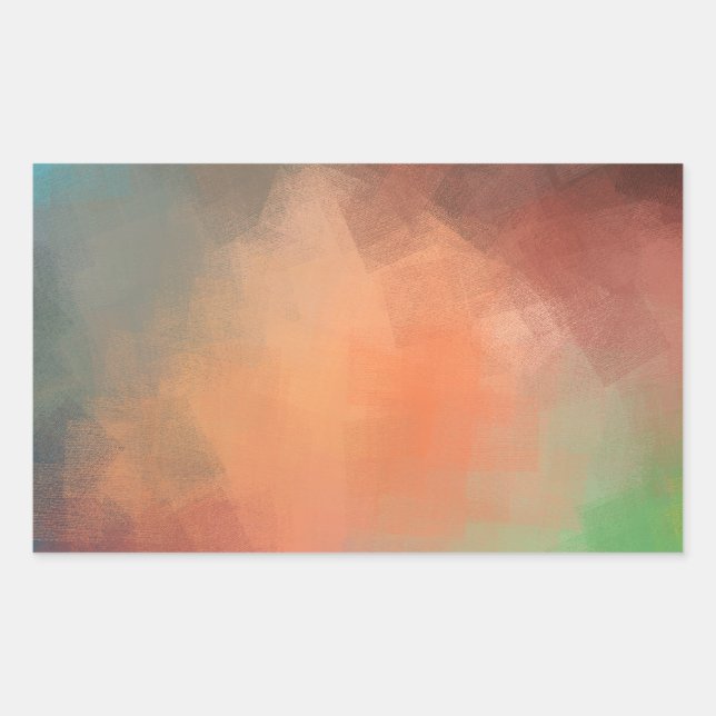 Custom Modern Abstract Blank Elegant Template Sticker (Front)